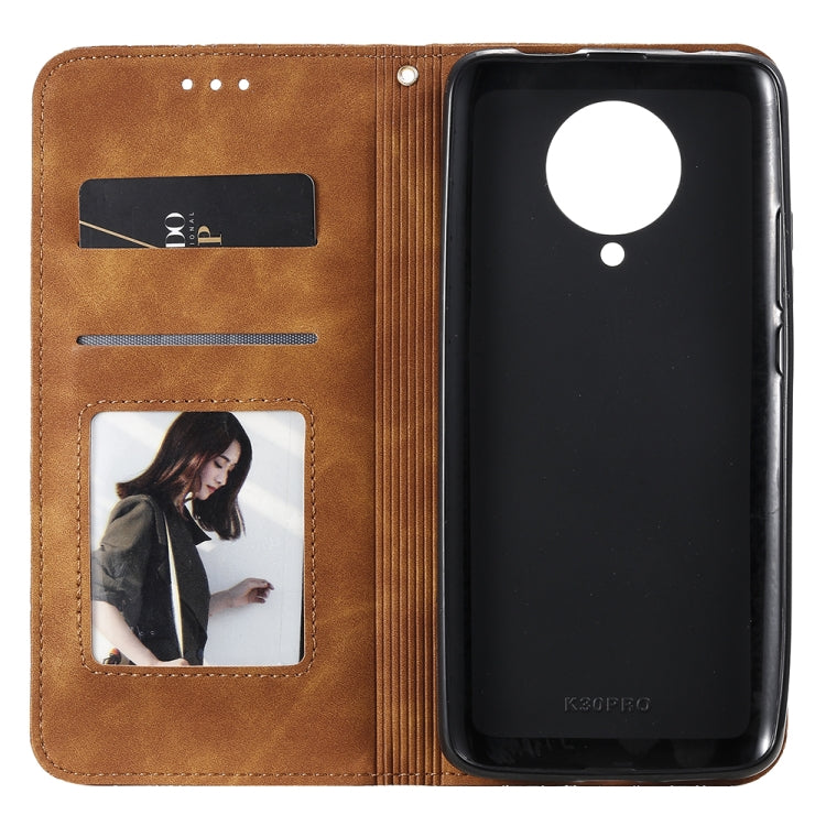 For Xiaomi Redmi K30 Pro Lucky Flowers Embossing Pattern Magnetic Horizontal Flip Leather Case with Holder & Card Slots