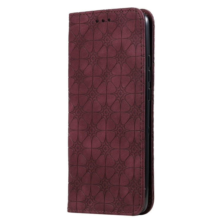 For Xiaomi Redmi K30 Pro Lucky Flowers Embossing Pattern Magnetic Horizontal Flip Leather Case with Holder & Card Slots