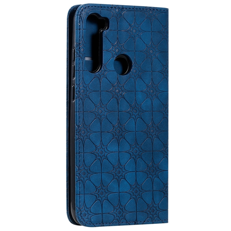 For Xiaomi Redmi Note 8T Lucky Flowers Embossing Pattern Magnetic Horizontal Flip Leather Case with Holder & Card Slots