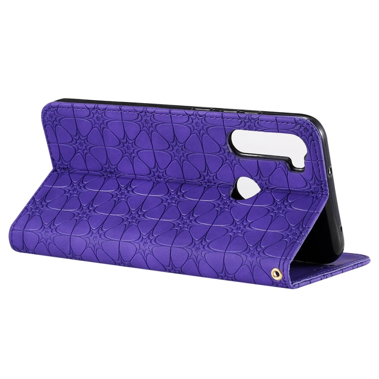 For Xiaomi Redmi Note 8T Lucky Flowers Embossing Pattern Magnetic Horizontal Flip Leather Case with Holder & Card Slots