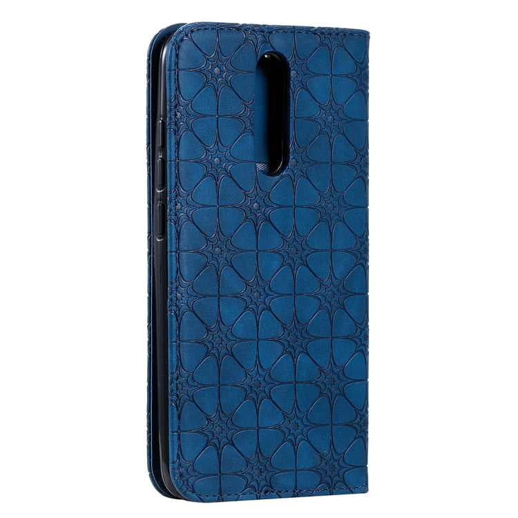 For Xiaomi Redmi 8A Lucky Flowers Embossing Pattern Magnetic Horizontal Flip Leather Case with Holder & Card Slots