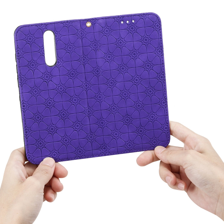 For Xiaomi Redmi 8A Lucky Flowers Embossing Pattern Magnetic Horizontal Flip Leather Case with Holder & Card Slots