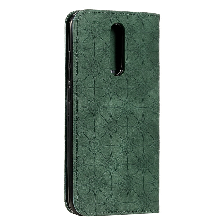 For Xiaomi Redmi 8A Lucky Flowers Embossing Pattern Magnetic Horizontal Flip Leather Case with Holder & Card Slots