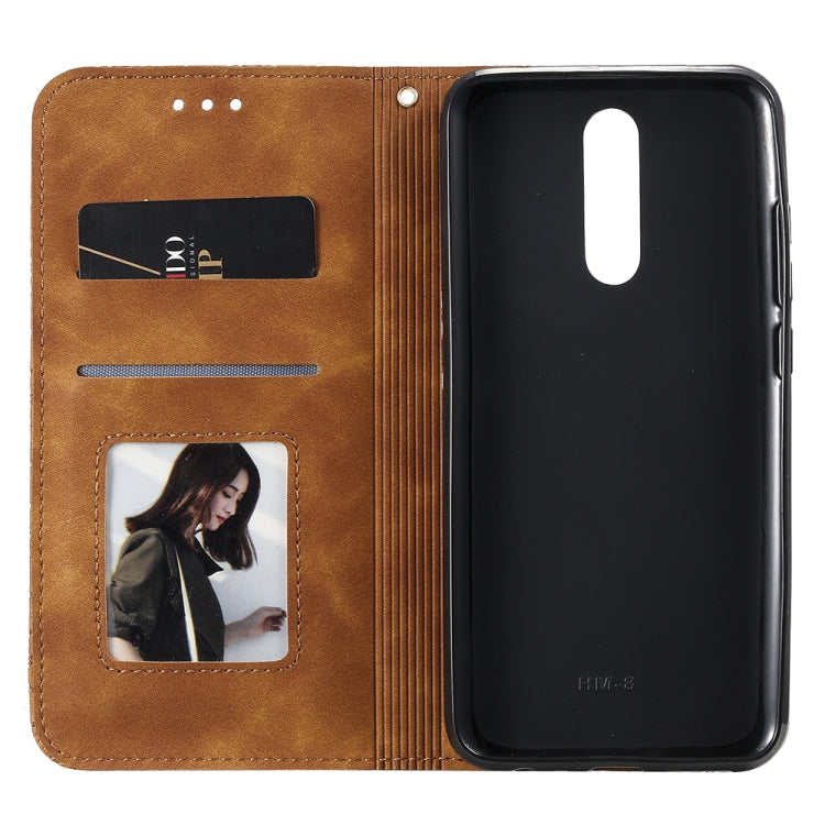 For Xiaomi Redmi 8A Lucky Flowers Embossing Pattern Magnetic Horizontal Flip Leather Case with Holder & Card Slots