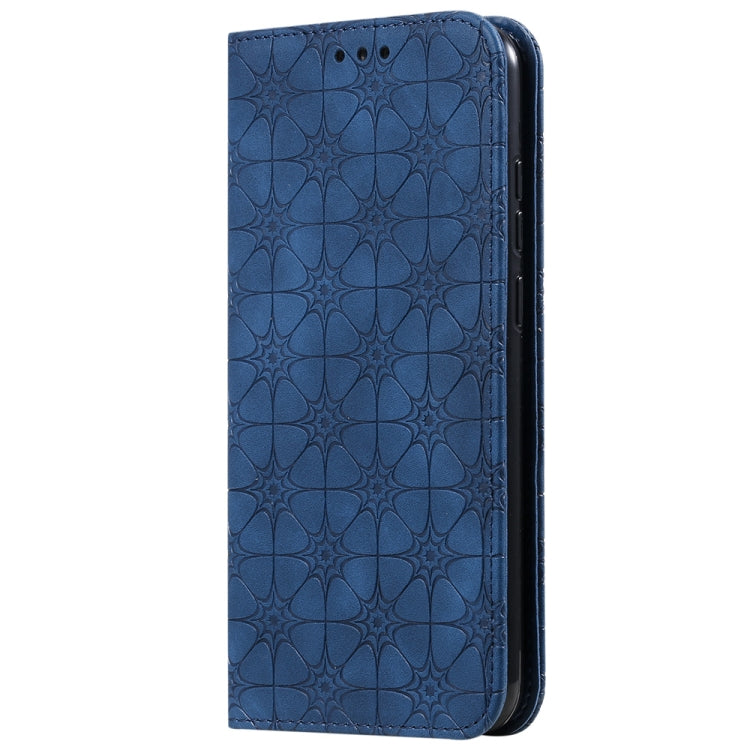 For Huawei Honor 8A 2020 / Y6 2019 Lucky Flowers Embossing Pattern Magnetic Horizontal Flip Leather Case with Holder & Card Slots