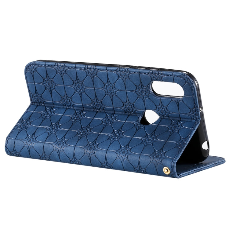 For Huawei Honor 8A 2020 / Y6 2019 Lucky Flowers Embossing Pattern Magnetic Horizontal Flip Leather Case with Holder & Card Slots