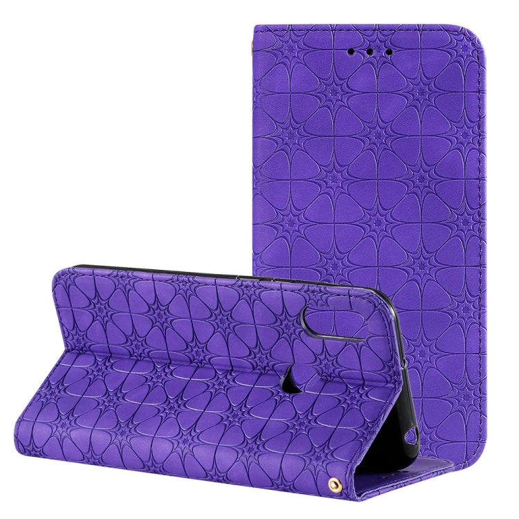 For Huawei Honor 8A 2020 / Y6 2019 Lucky Flowers Embossing Pattern Magnetic Horizontal Flip Leather Case with Holder & Card Slots
