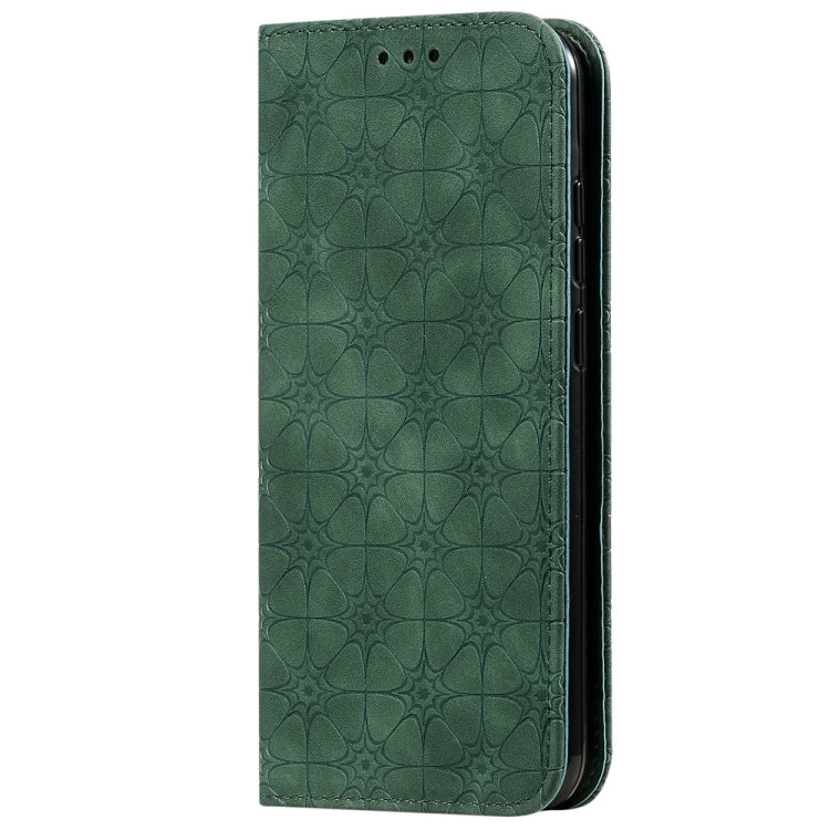 For Huawei Honor 8A 2020 / Y6 2019 Lucky Flowers Embossing Pattern Magnetic Horizontal Flip Leather Case with Holder & Card Slots