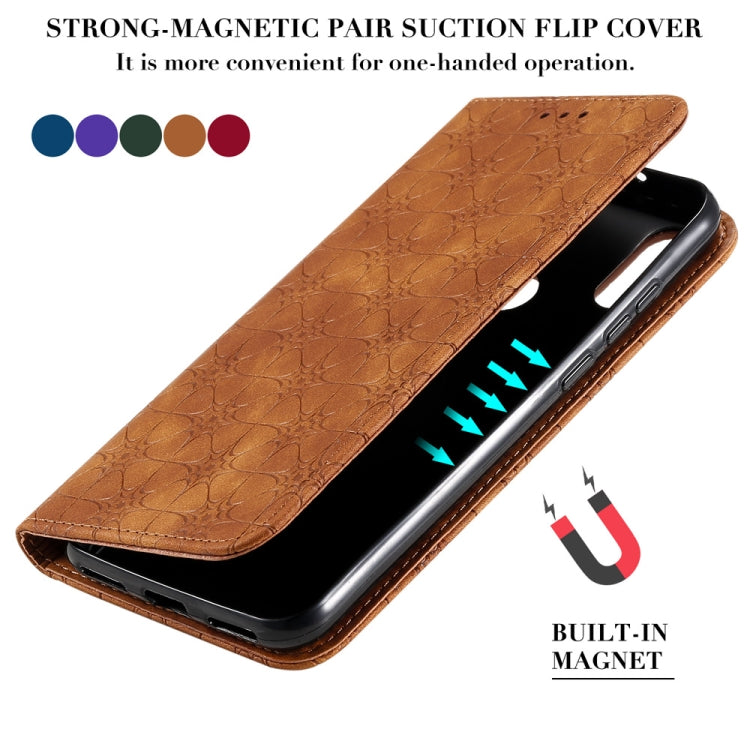 For Huawei Honor 8A 2020 / Y6 2019 Lucky Flowers Embossing Pattern Magnetic Horizontal Flip Leather Case with Holder & Card Slots