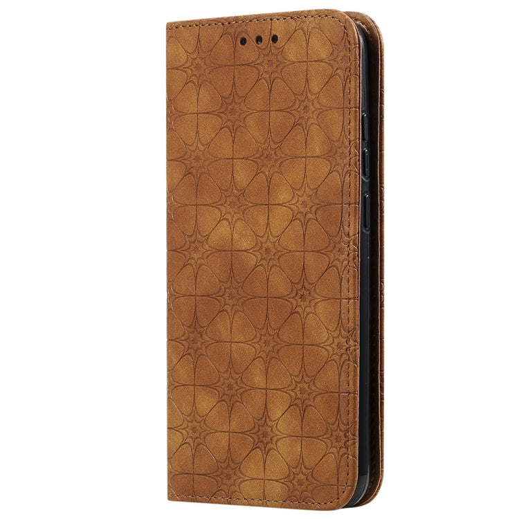 For Huawei Honor 8A 2020 / Y6 2019 Lucky Flowers Embossing Pattern Magnetic Horizontal Flip Leather Case with Holder & Card Slots