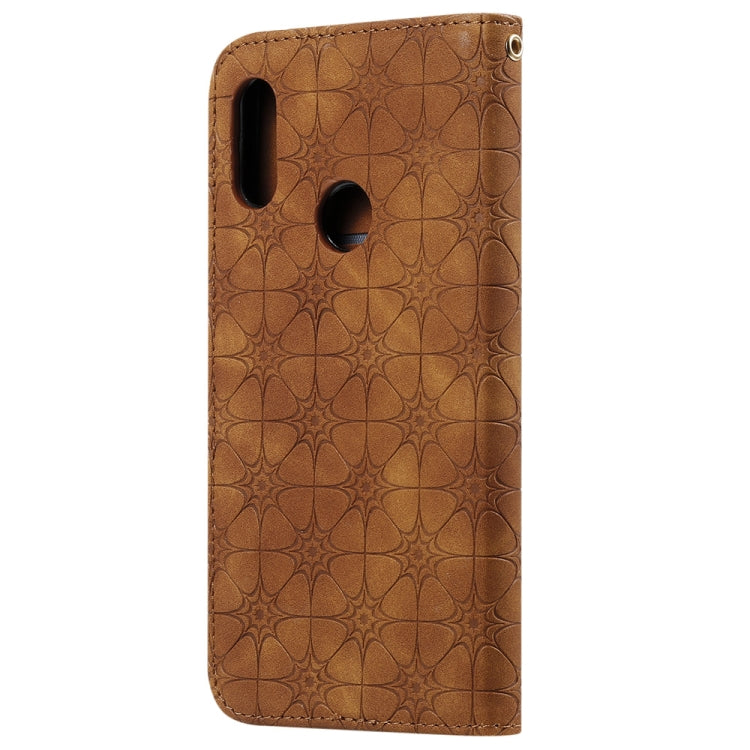 For Huawei Honor 8A 2020 / Y6 2019 Lucky Flowers Embossing Pattern Magnetic Horizontal Flip Leather Case with Holder & Card Slots