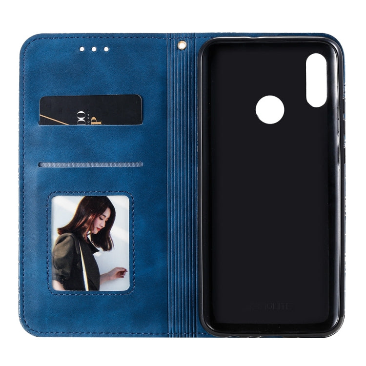 For Huawei Honor 10 Lite Lucky Flowers Embossing Pattern Magnetic Horizontal Flip Leather Case with Holder & Card Slots