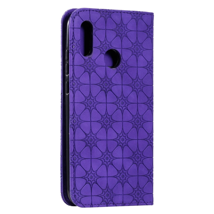 For Huawei Honor 10 Lite Lucky Flowers Embossing Pattern Magnetic Horizontal Flip Leather Case with Holder & Card Slots