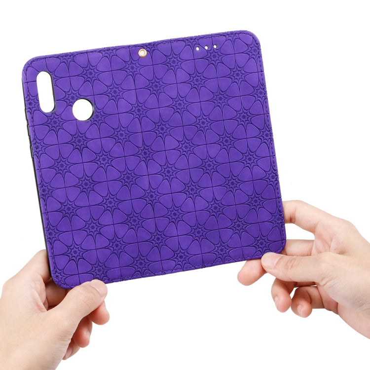 For Huawei Honor 10 Lite Lucky Flowers Embossing Pattern Magnetic Horizontal Flip Leather Case with Holder & Card Slots