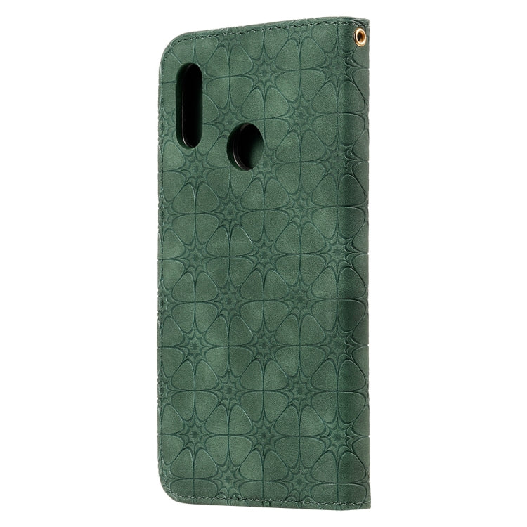 For Huawei Honor 10 Lite Lucky Flowers Embossing Pattern Magnetic Horizontal Flip Leather Case with Holder & Card Slots