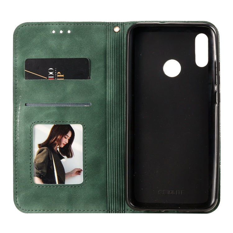 For Huawei Honor 10 Lite Lucky Flowers Embossing Pattern Magnetic Horizontal Flip Leather Case with Holder & Card Slots