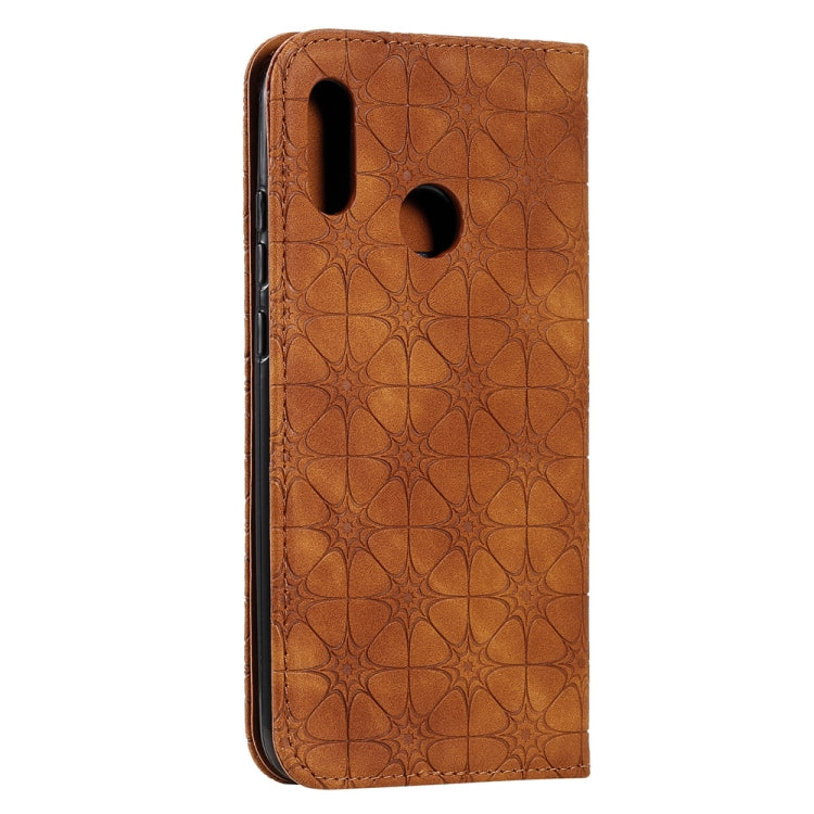 For Huawei Honor 10 Lite Lucky Flowers Embossing Pattern Magnetic Horizontal Flip Leather Case with Holder & Card Slots