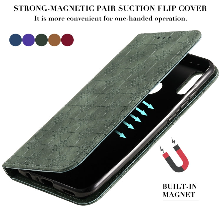 For Huawei Honor 10 Lite Lucky Flowers Embossing Pattern Magnetic Horizontal Flip Leather Case with Holder & Card Slots