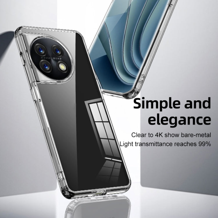 For OnePlus 11 5G Armor Clear TPU Hard PC Phone Case