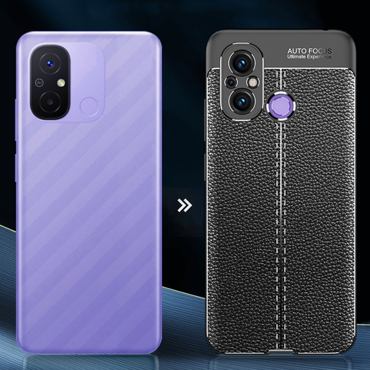 For Xiaomi Redmi 12C Litchi Texture Shockproof TPU Phone Case