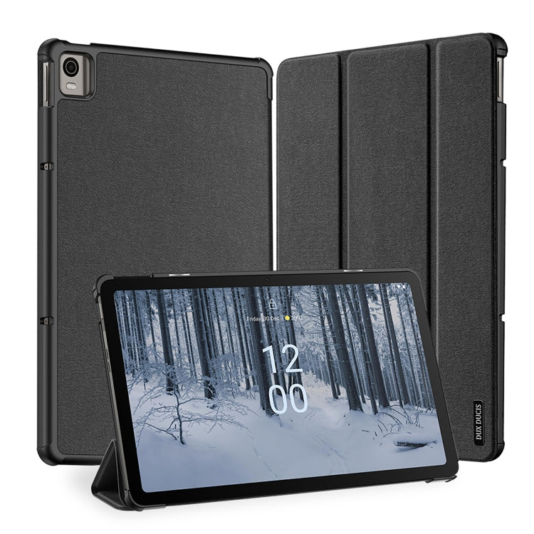 For Nokia T21 DUX DUCIS Domo Series Magnetic Flip Leather Tablet Case