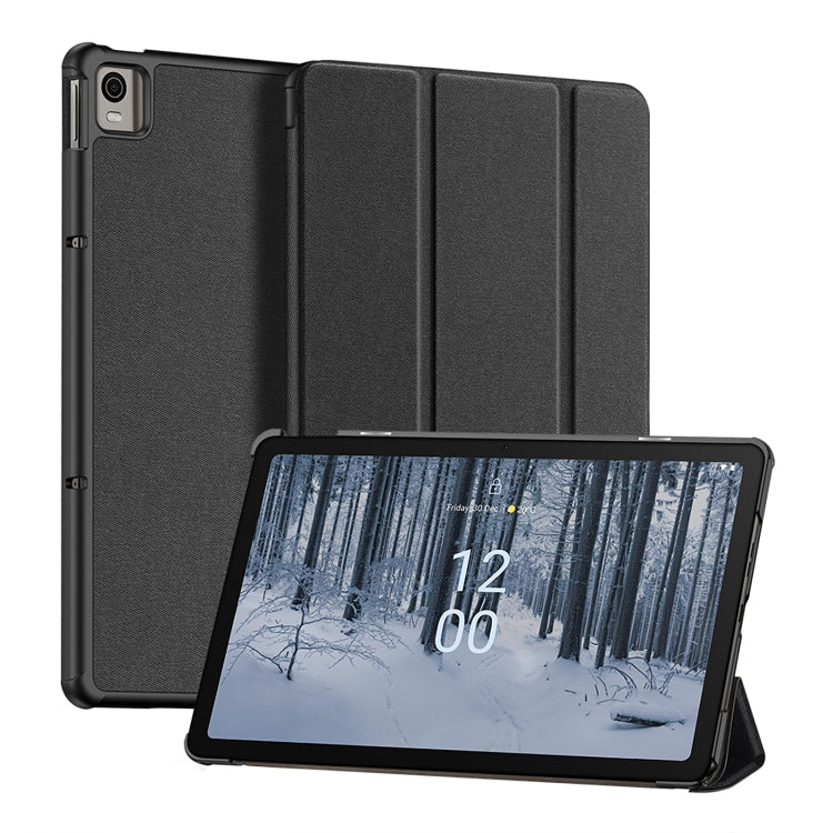 For Nokia T21 DUX DUCIS Domo Series Magnetic Flip Leather Tablet Case