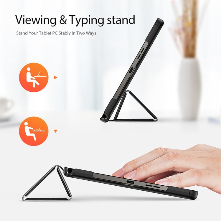 For Nokia T21 DUX DUCIS Domo Series Magnetic Flip Leather Tablet Case