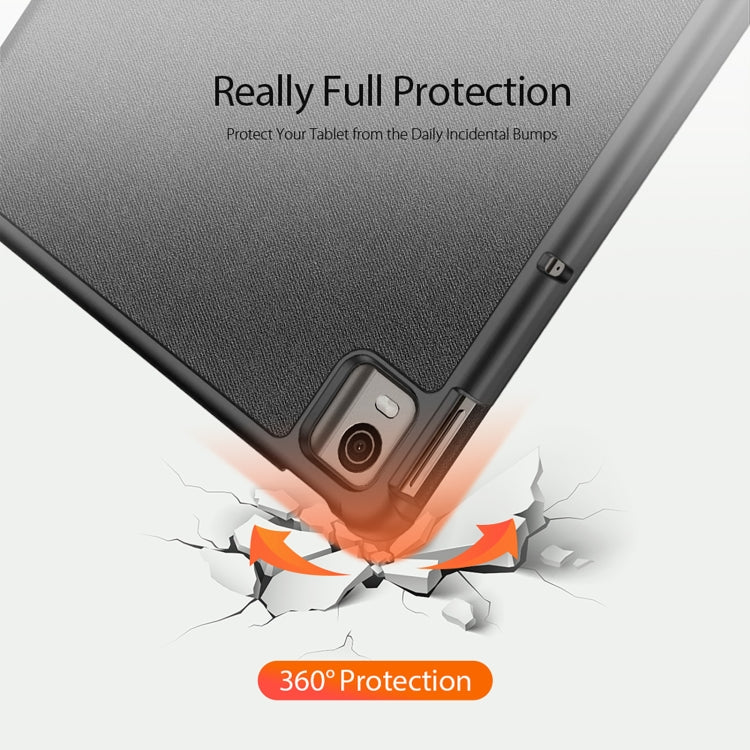 For Nokia T21 DUX DUCIS Domo Series Magnetic Flip Leather Tablet Case