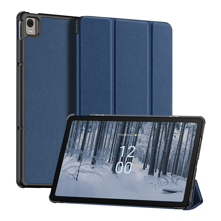 For Nokia T21 DUX DUCIS Domo Series Magnetic Flip Leather Tablet Case
