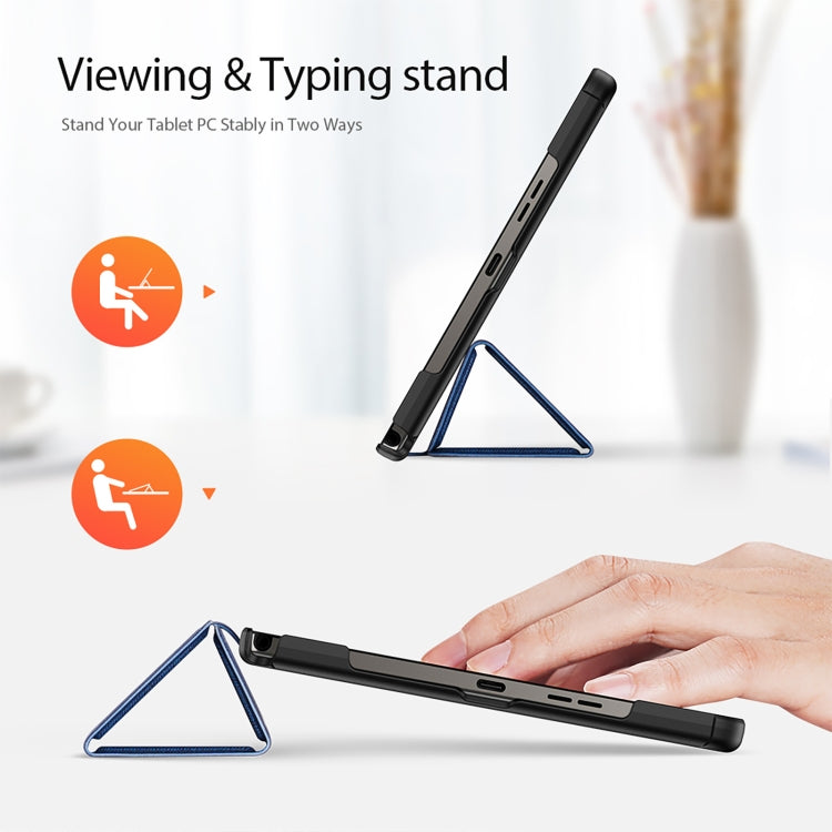 For Nokia T21 DUX DUCIS Domo Series Magnetic Flip Leather Tablet Case