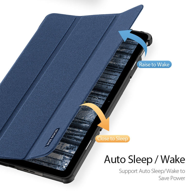 For Nokia T21 DUX DUCIS Domo Series Magnetic Flip Leather Tablet Case