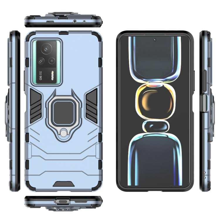 For Xiaomi Redmi K60E 5G Magnetic Ring Holder PC + TPU Phone Case