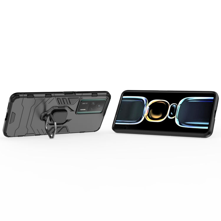 For Xiaomi Redmi K60E 5G Magnetic Ring Holder PC + TPU Phone Case