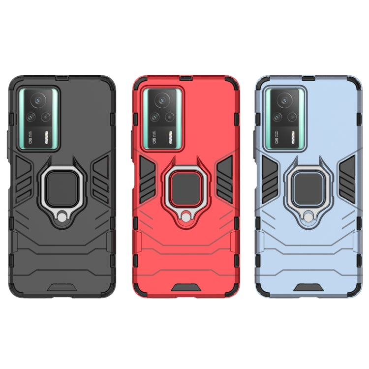 For Xiaomi Redmi K60E 5G Magnetic Ring Holder PC + TPU Phone Case