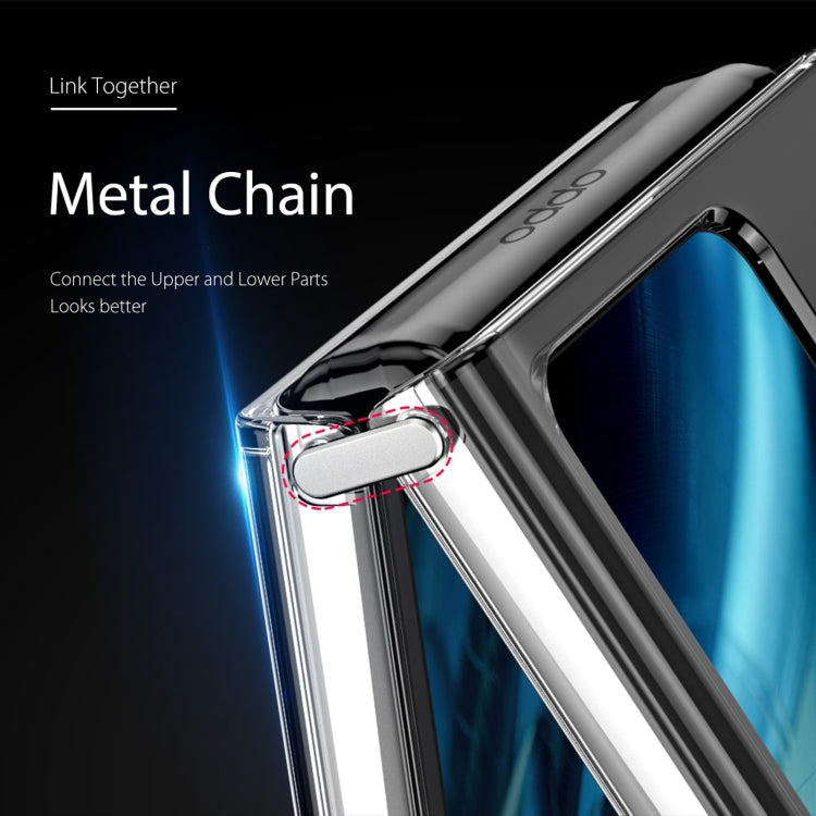 For OPPO Find N2 Flip DUX DUCIS Clin Series PC + TPU Phone Case(Transparent)