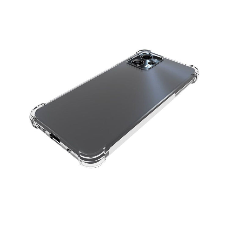 For Motorola Moto G23 Shockproof Non-slip Thickening TPU Phone Case(Transparent)