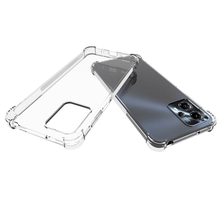 For Motorola Moto G23 Shockproof Non-slip Thickening TPU Phone Case(Transparent)