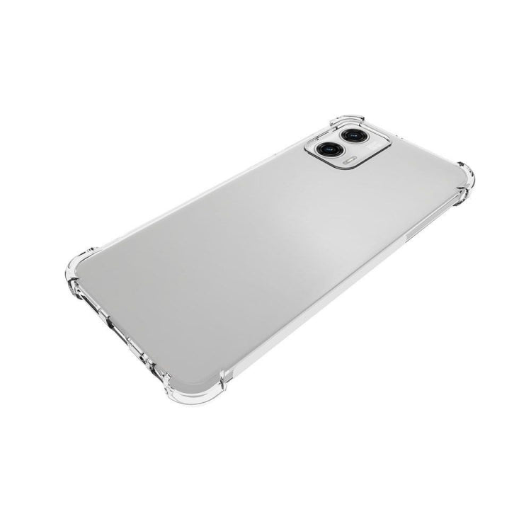For Motorola Moto G73 Shockproof Non-slip Thickening TPU Phone Case(Transparent)