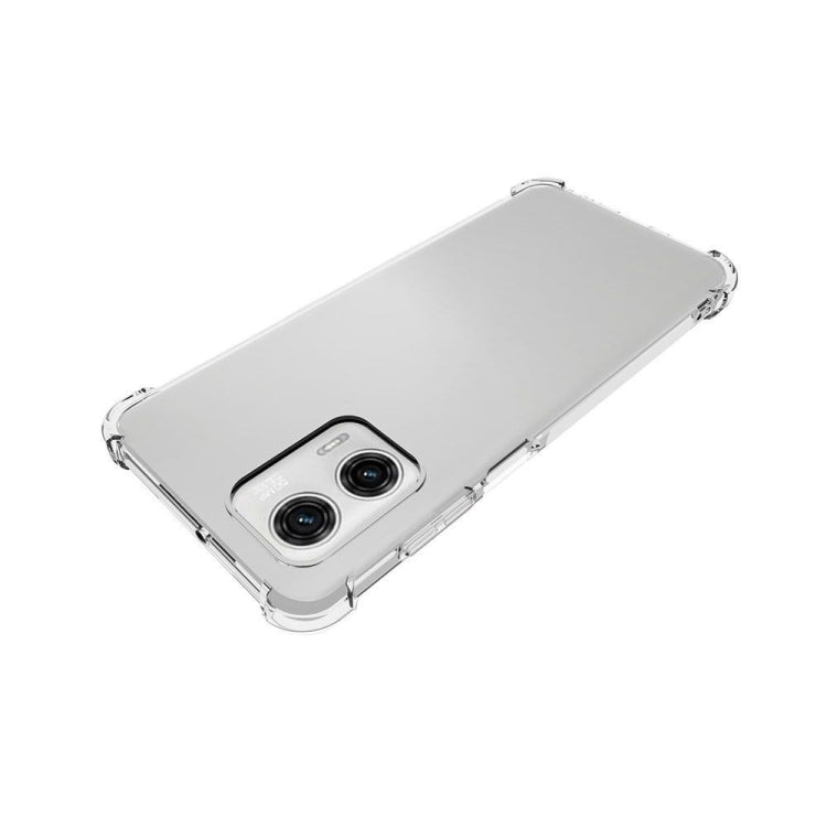 For Motorola Moto G73 Shockproof Non-slip Thickening TPU Phone Case(Transparent)