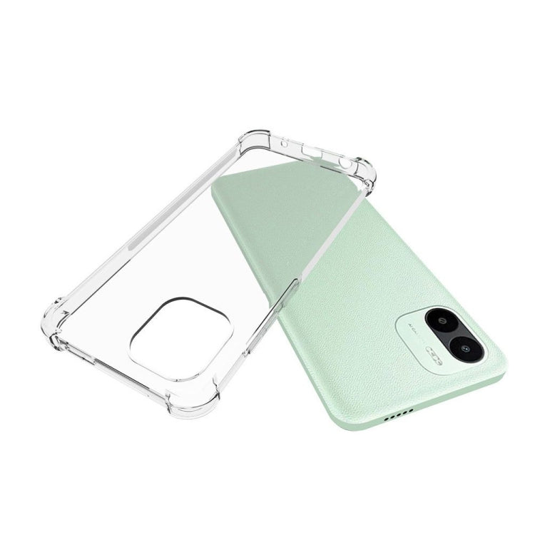 For Xiaomi Redmi A1 4G Shockproof Non-slip Thickening TPU Phone Case(Transparent)