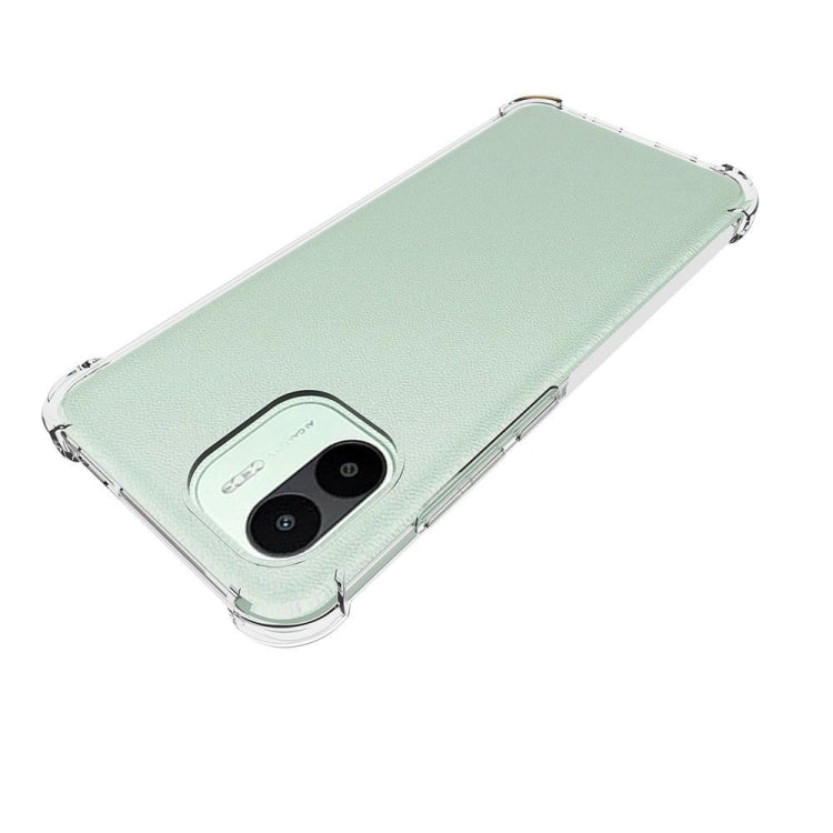 For Xiaomi Redmi A1 4G Shockproof Non-slip Thickening TPU Phone Case(Transparent)