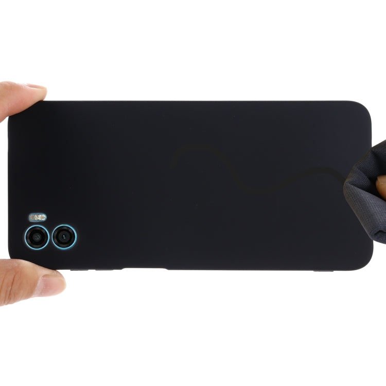 For Motorola Moto E22s Color Liquid Silicone Phone Case