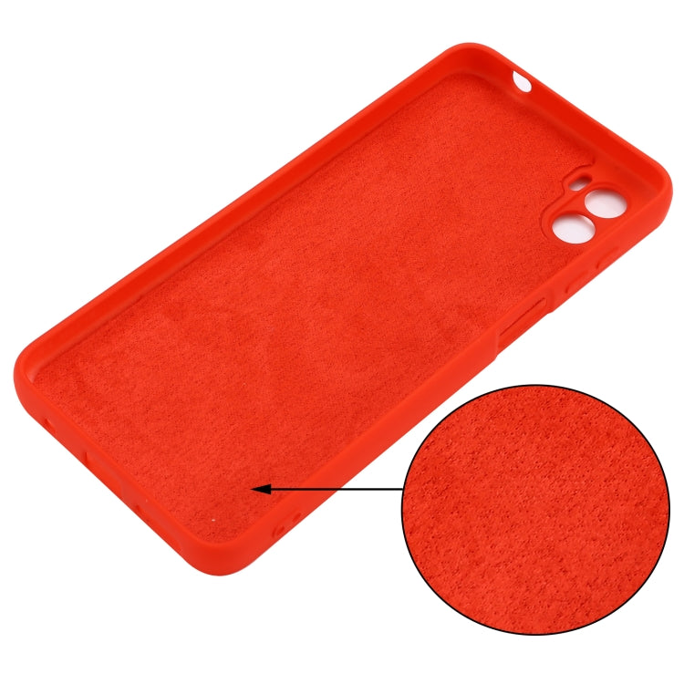For Motorola Moto E22s Color Liquid Silicone Phone Case
