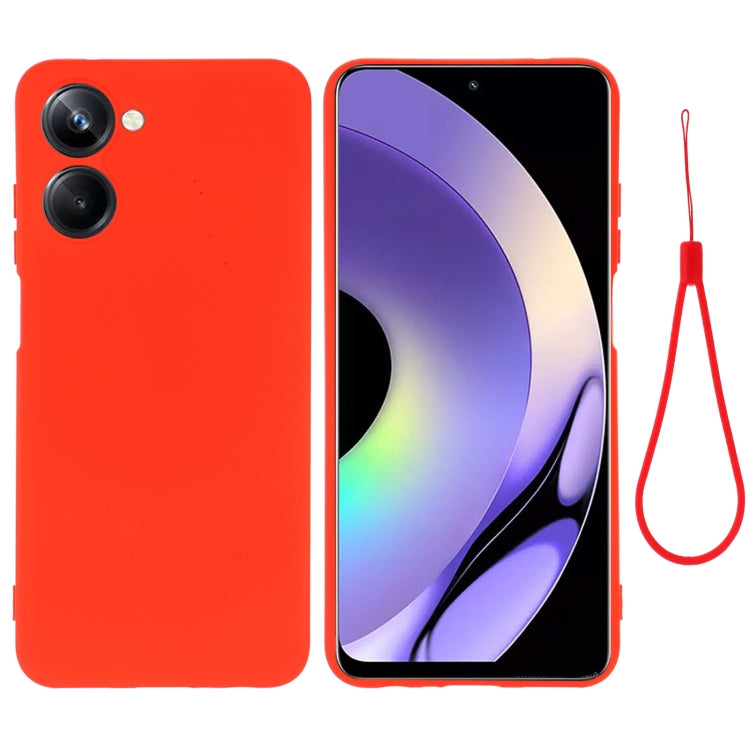 For Realme 10 4G Color Liquid Silicone Phone Case