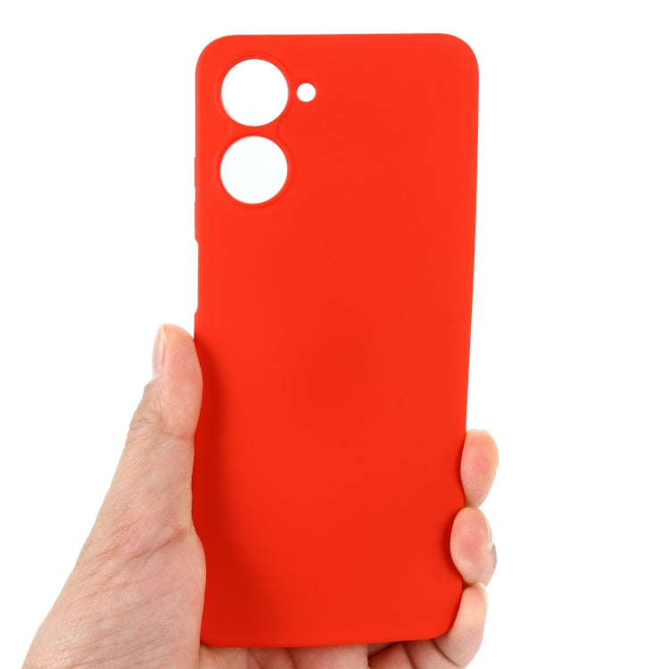 For Realme 10 4G Color Liquid Silicone Phone Case