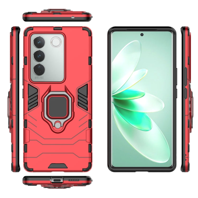 For vivo S16 Magnetic Ring Holder PC + TPU Phone Case