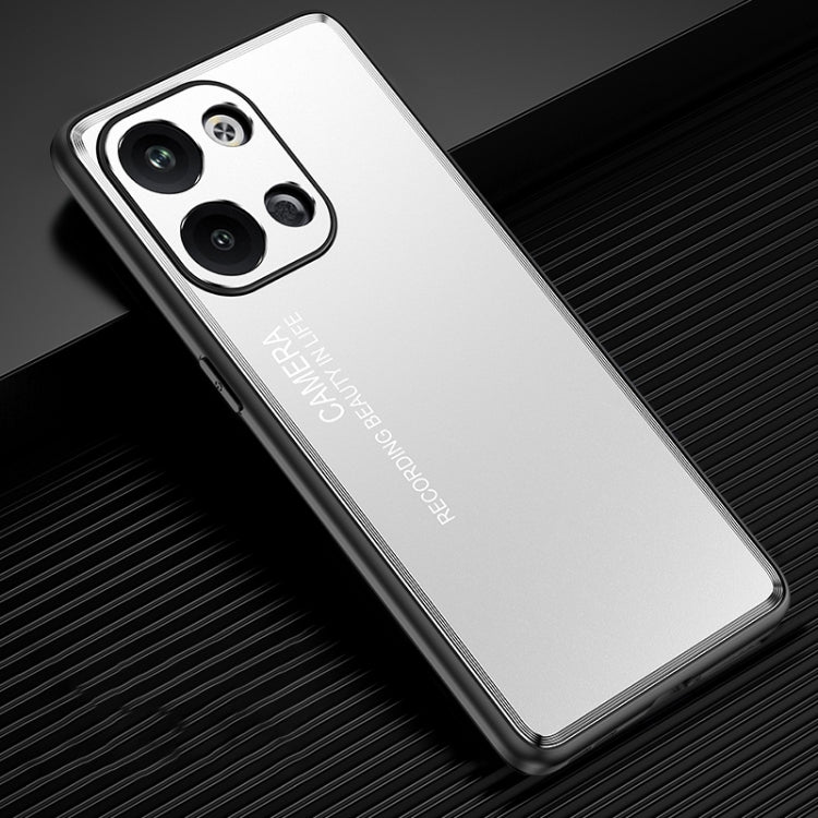 For OPPO Reno9 Frosted Metal Phone Case