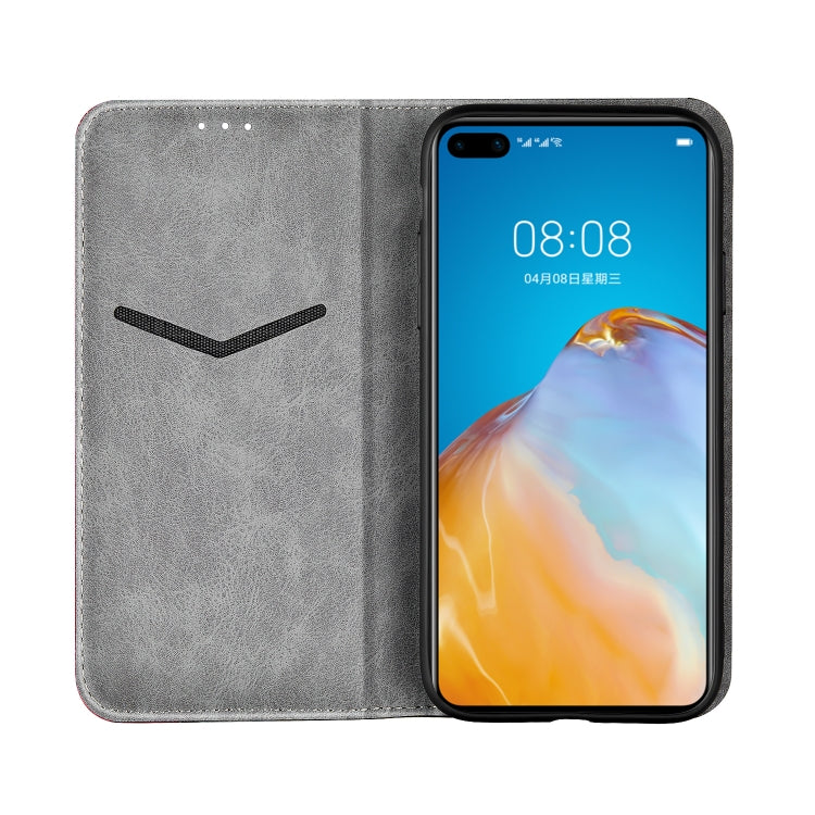 For Huawei P40 Pro Business Solid Color Stitching Multifunctional Horizontal Flip Leather Case with Bracket & Card Slots