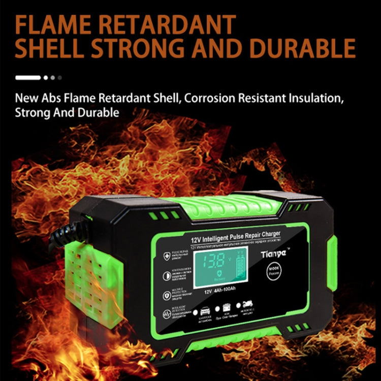 Motorcycle / Car Battery Smart Charger with LCD Screen, Plug Type:AU Plug