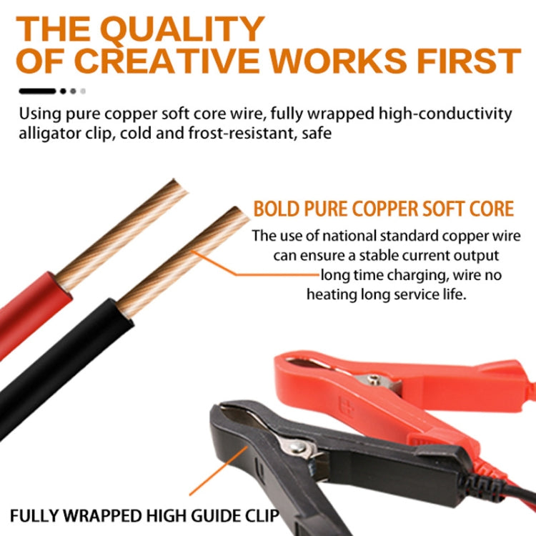 Motorcycle / Car Battery Smart Charger with LCD Creen, Plug Type:UK Plug(Blue)